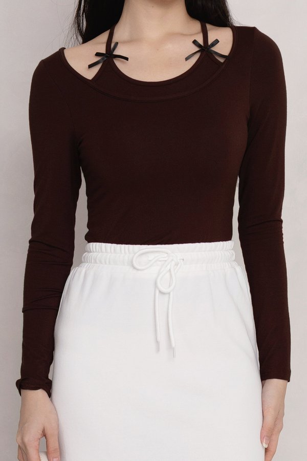 Avani Ribbon Top Dark Cocoa *MM*