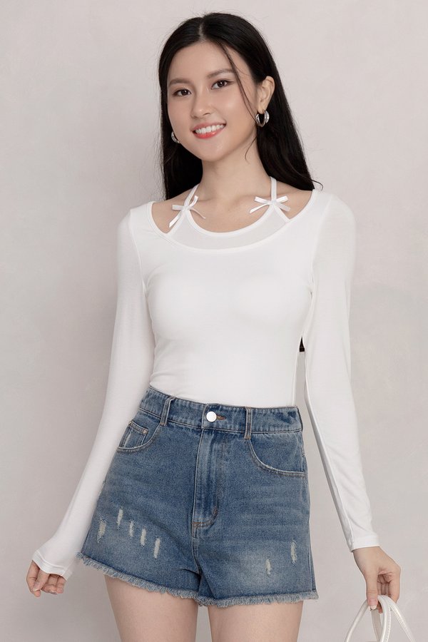 Journi Denim Shorts Stone Wash