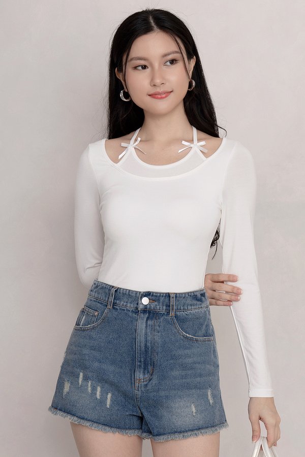 Avani Ribbon Top White *MM*