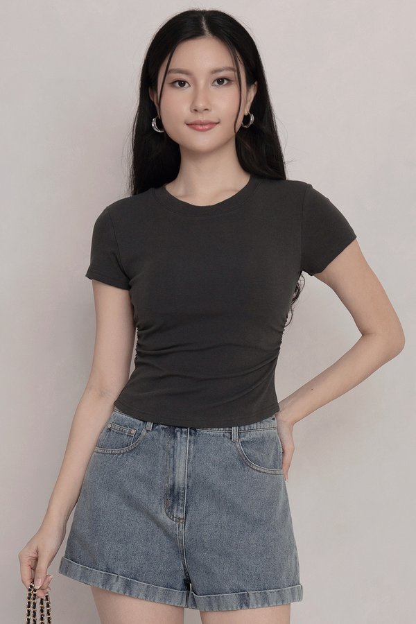 Helen Padded Top Charcoal Grey *PLUSH*