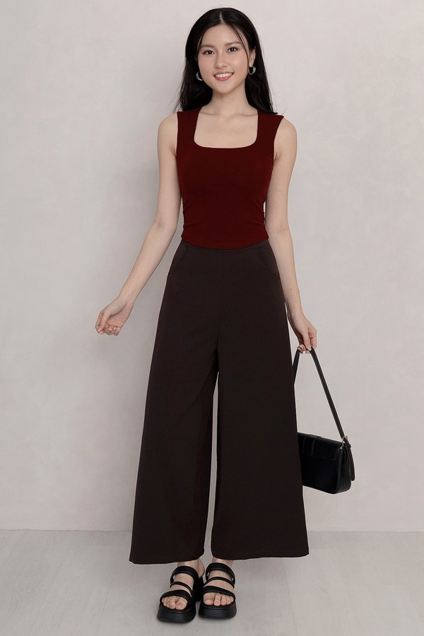 Kara Culottes Dark Cocoa