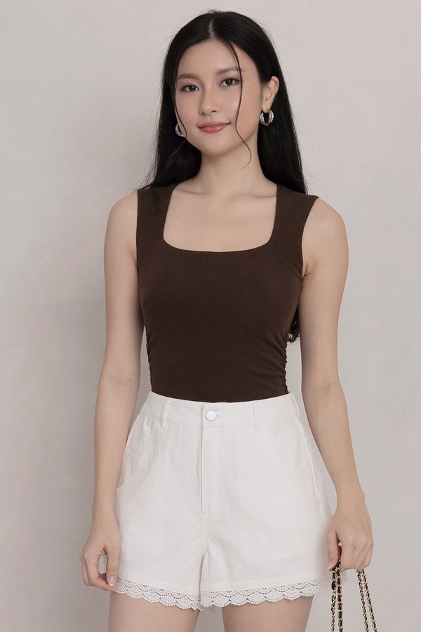 Tasha Padded Top Dark Cocoa *PLUSH*