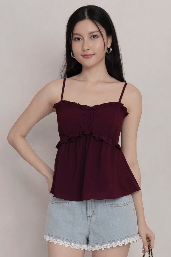 Delora Top Burgundy