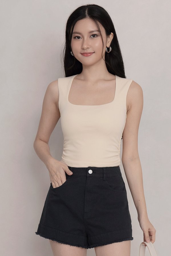 Norah Denim Shorts Black