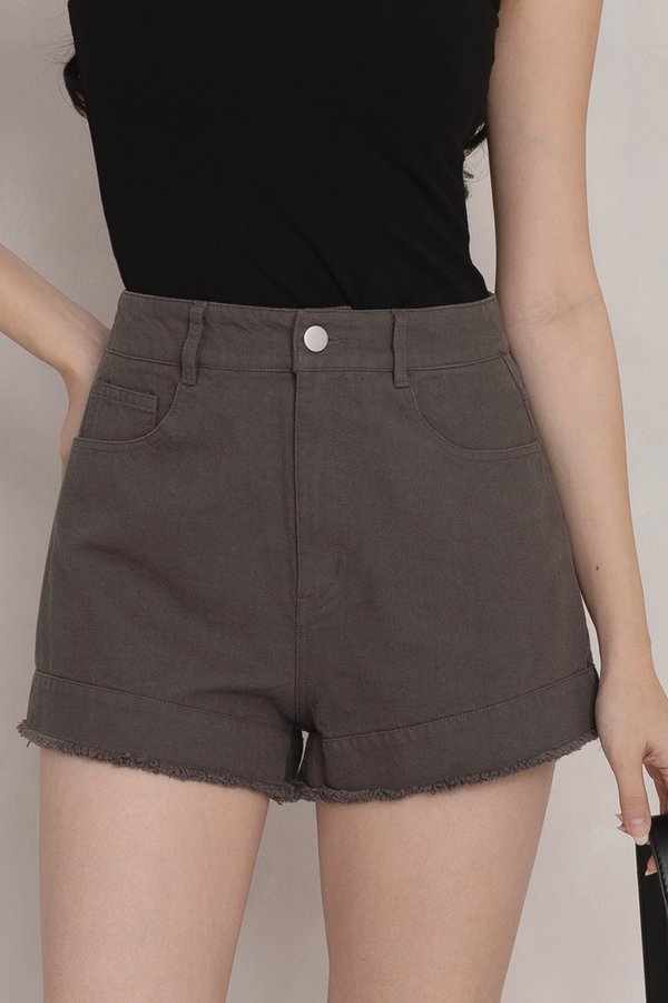 Norah Denim Shorts Ash Grey