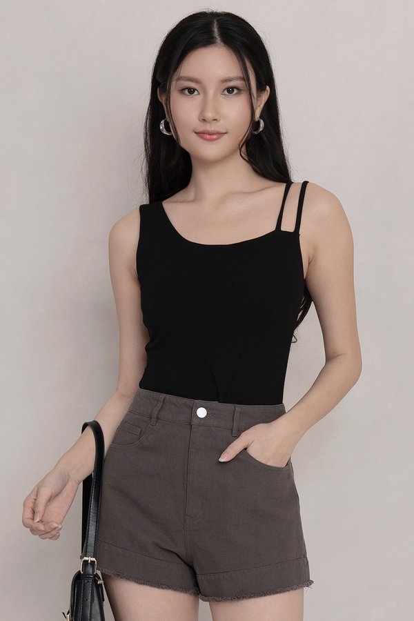 Norah Denim Shorts Ash Grey