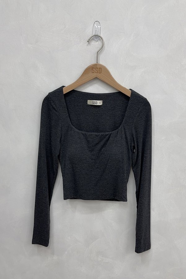 Shanice Padded Top Textured Grey *MM*