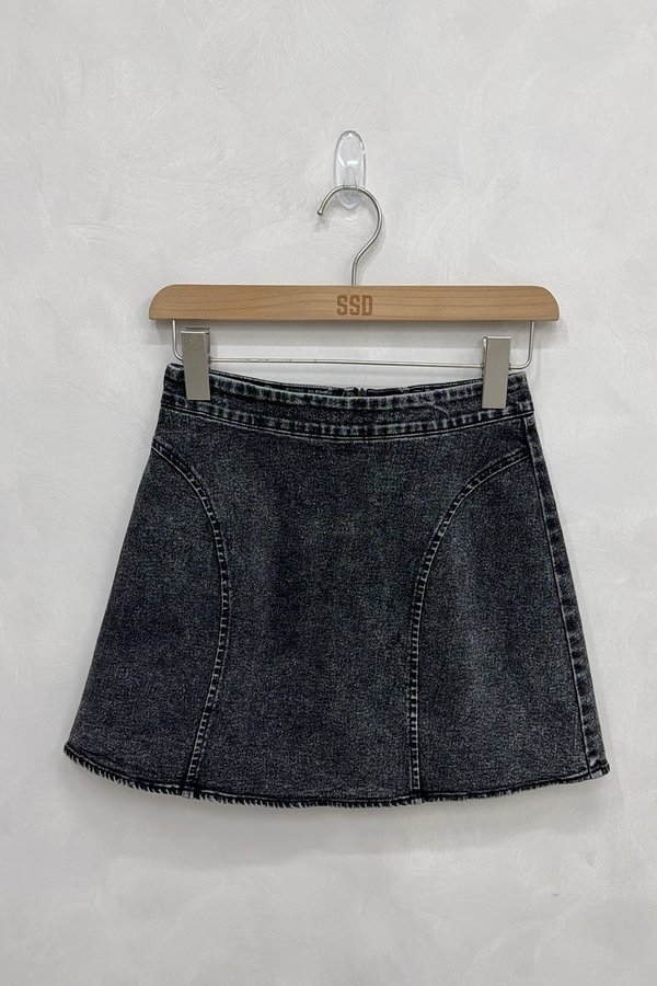 Avis Denim Skorts Black Acid