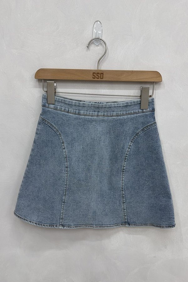 Avis Denim Skorts Stone Wash