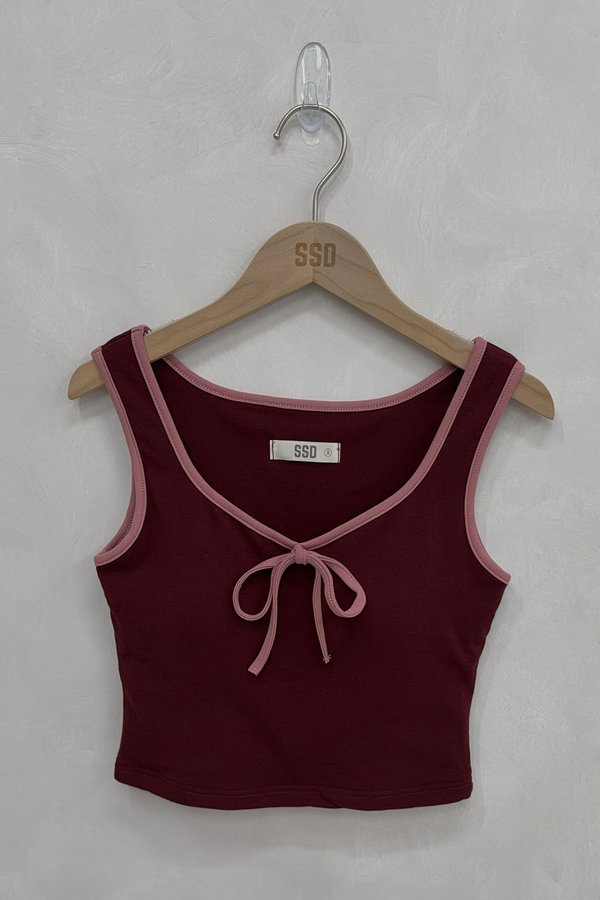 Ellerie Padded Top Maroon *PLUSH*