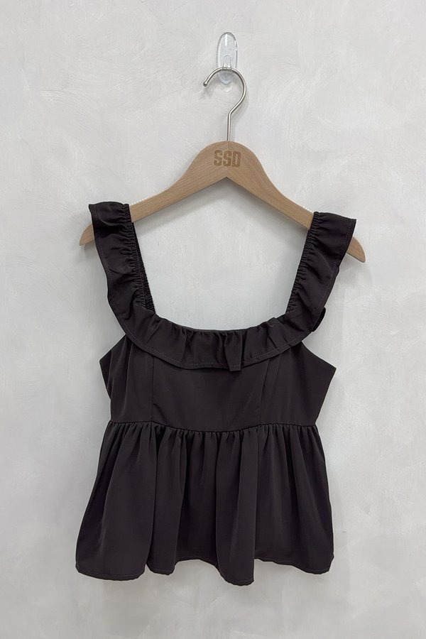 Nellie Padded Top Dark Chocolate