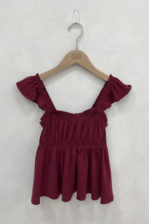 Aveline Top Cherry Red