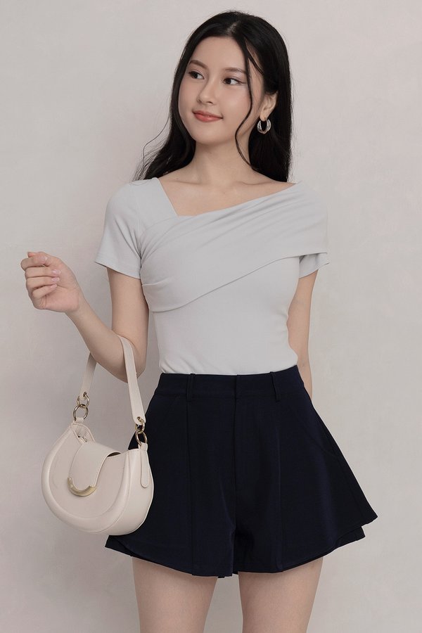 Jordyn Padded Top Ice Grey Blue *PLUSH*