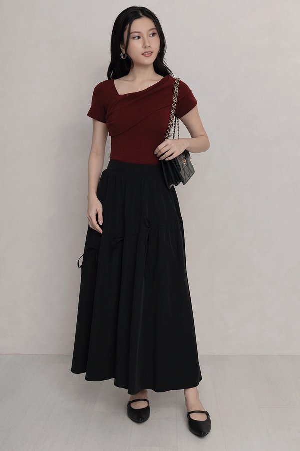 Jordyn Padded Top Maroon *PLUSH*