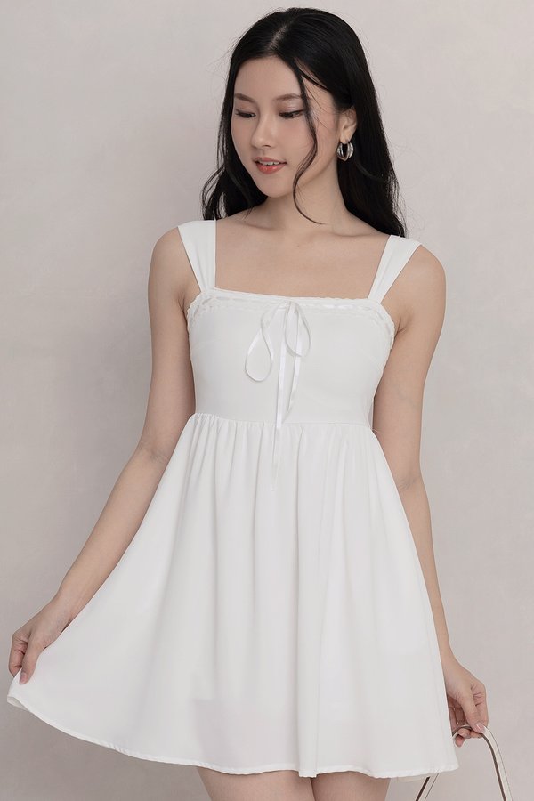 Tilda Romper Dress White