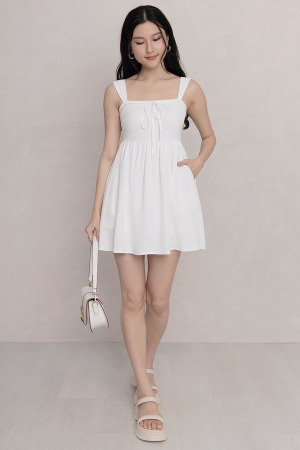 Tilda Romper Dress White