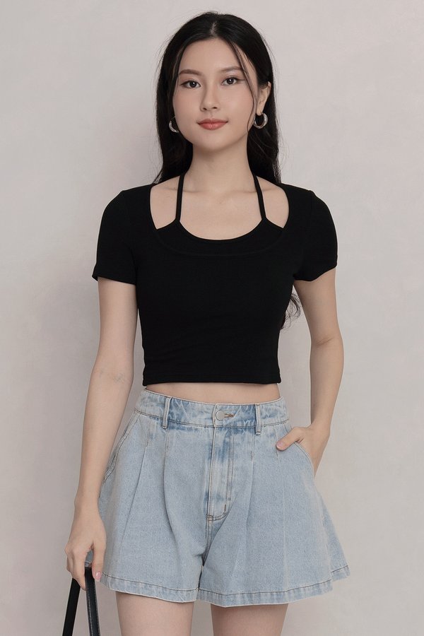 Nadine Padded Top Black *PLUSH*