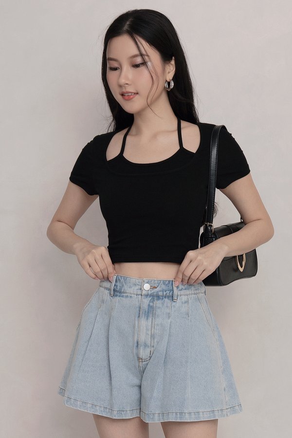 Nadine Padded Top Black *PLUSH*