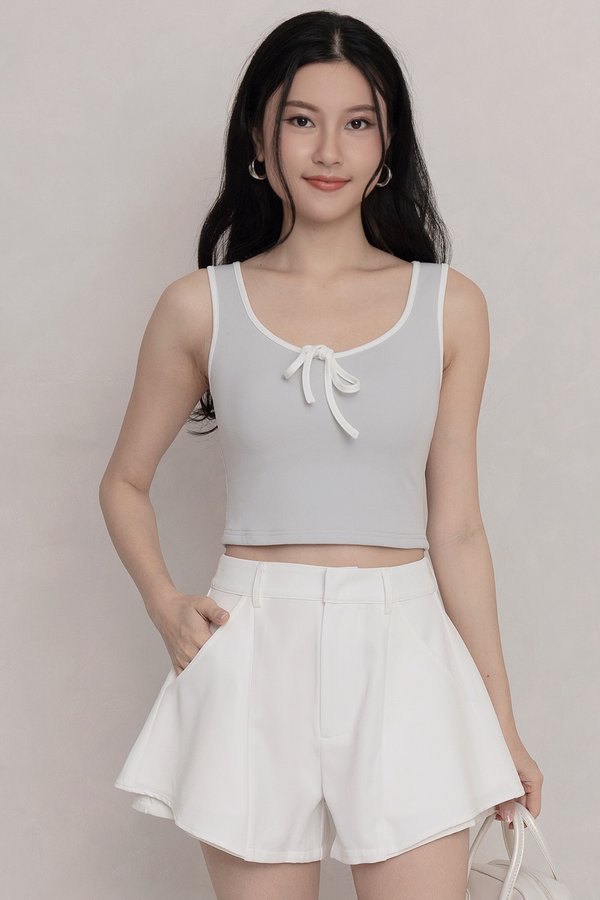 Ellerie Padded Top Ice Grey Blue *PLUSH*