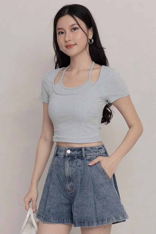 Nadine Padded Top Textured Tiffany *PLUSH*