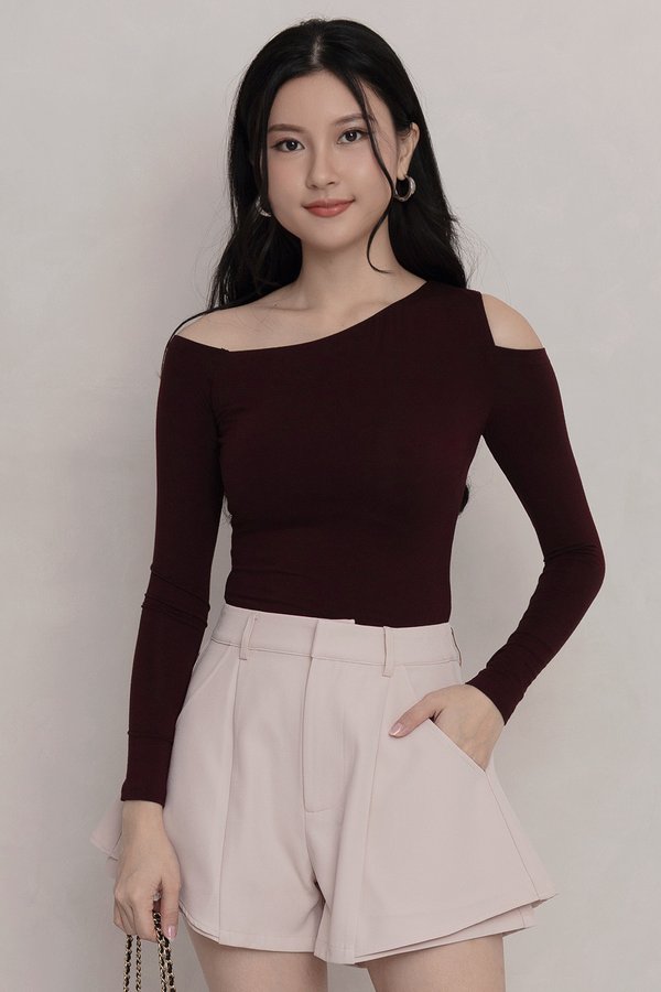Frida Padded Top Burgundy *MM*