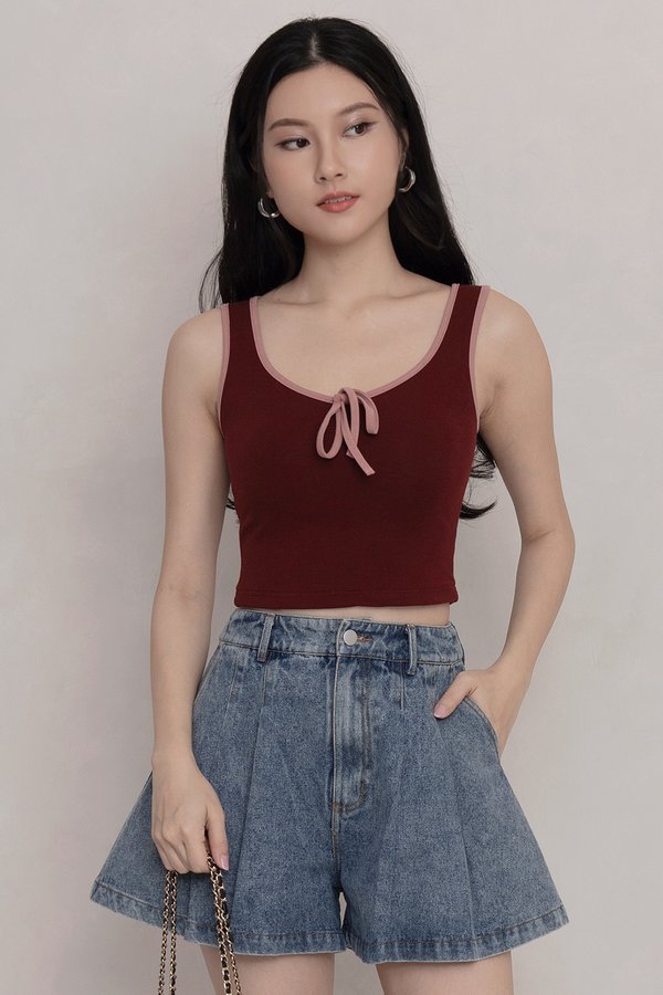 Anisa Denim Shorts Stone Wash