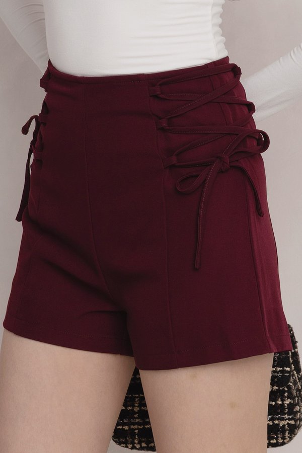 Loretta Shorts Burgundy