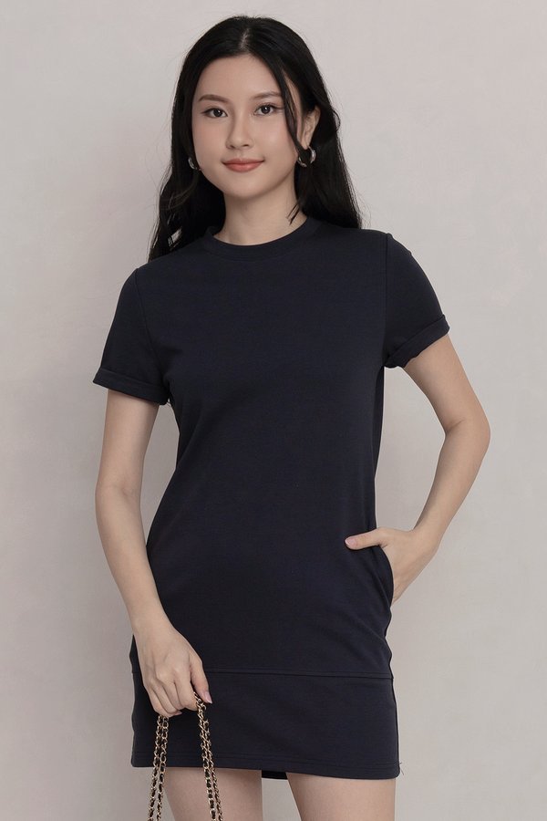 Yarra Tee Dress Navy