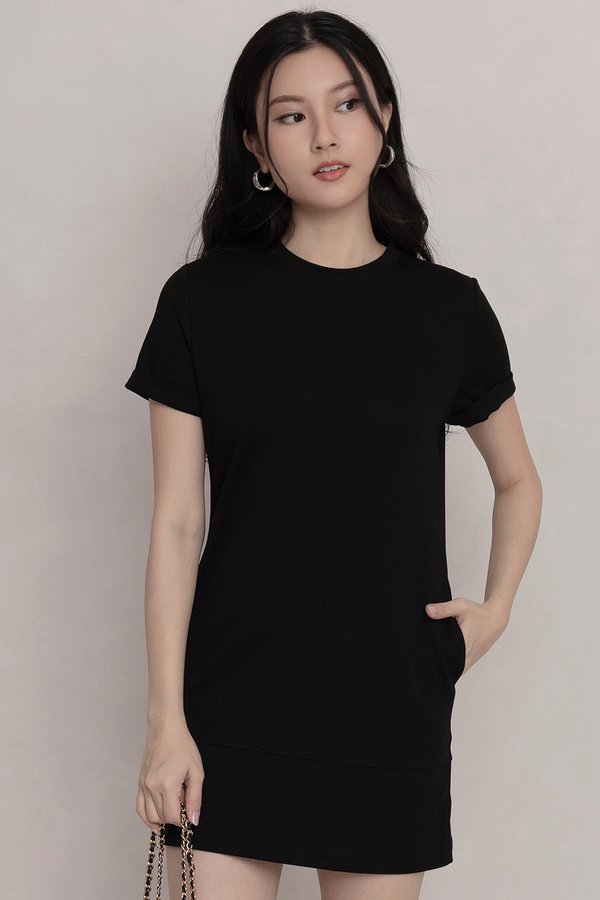 Yarra Tee Dress Black