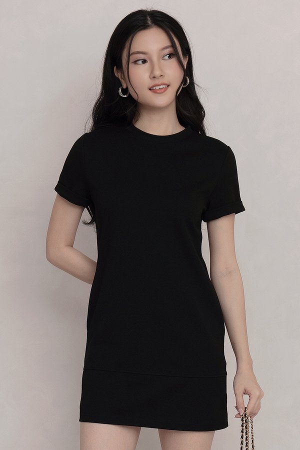 Yarra Tee Dress Black