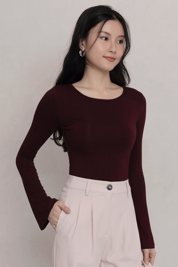 Beverly Padded Top Burgundy *MM*