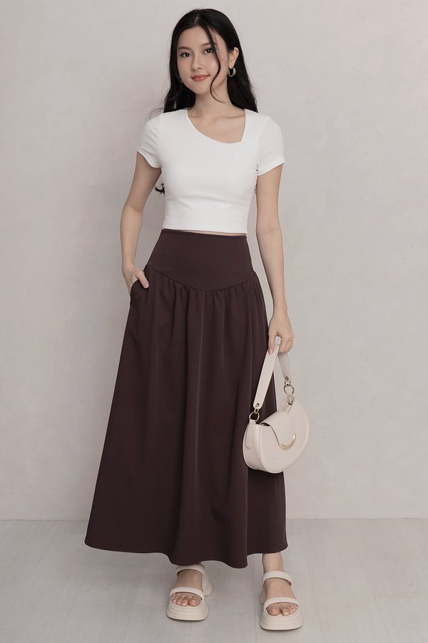 Annika Midaxi Skirt Dark Brown
