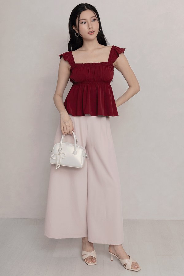 Aveline Top Cherry Red