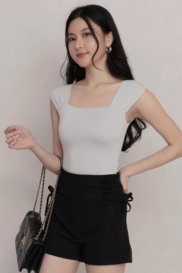 Giselle Padded Top Ice Grey *TOFU*