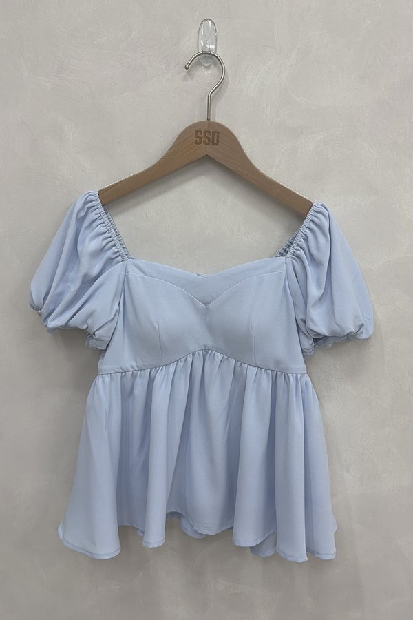 Misty Padded Top Sky Blue