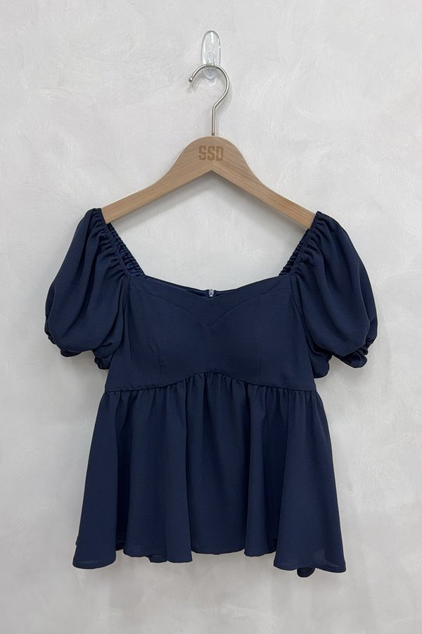 Misty Padded Top Navy
