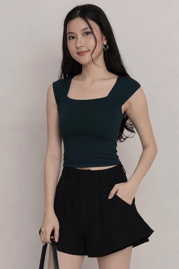 Giselle Padded Top Forest *TOFU*