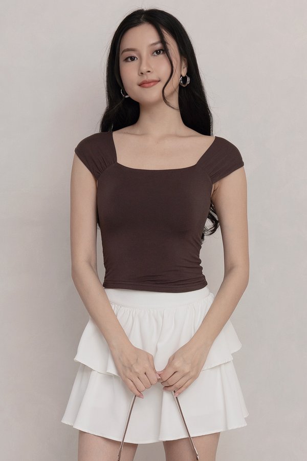 Giselle Padded Top Ash Brown *TOFU*