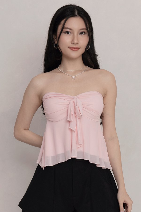Suzette Mesh Padded Top Pink