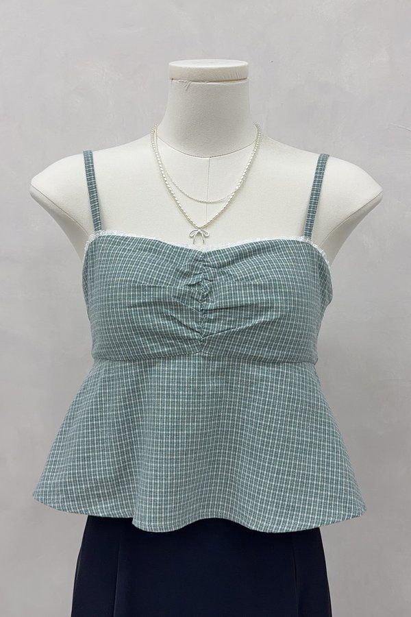 Lumi Padded Top Pine Gingham