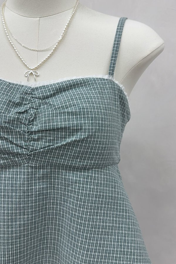 Lumi Padded Top Pine Gingham