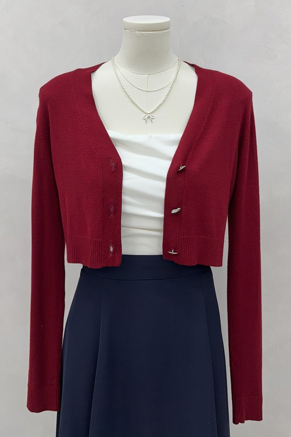 Tiffany Cardi Cherry Red