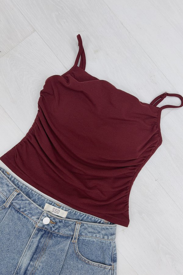 Parker Padded Top Maroon *PLUSH*