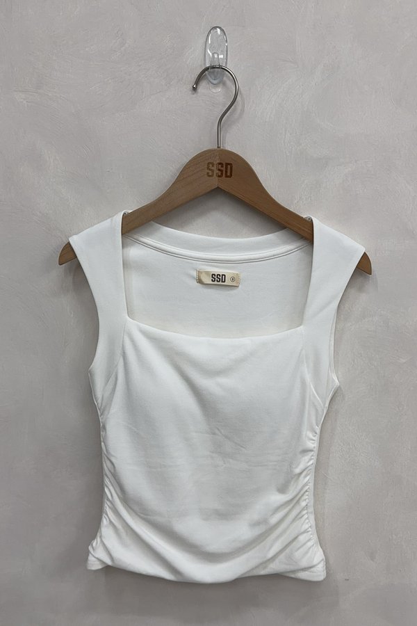 Noelle Padded Top White *PLUSH*