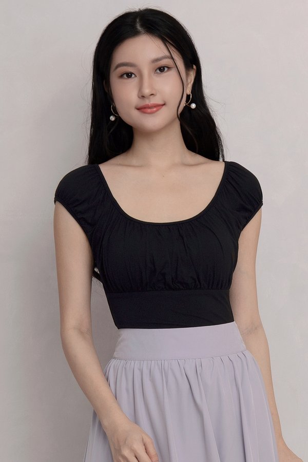 Azalea Padded Top Black *TOFU*