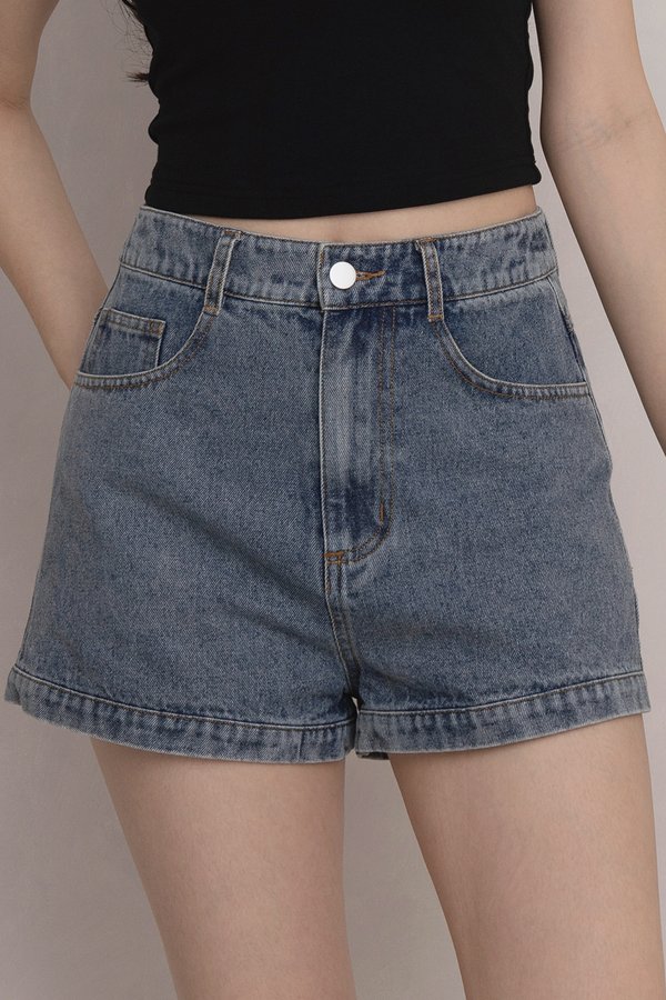 Libby Denim Shorts Stone Wash
