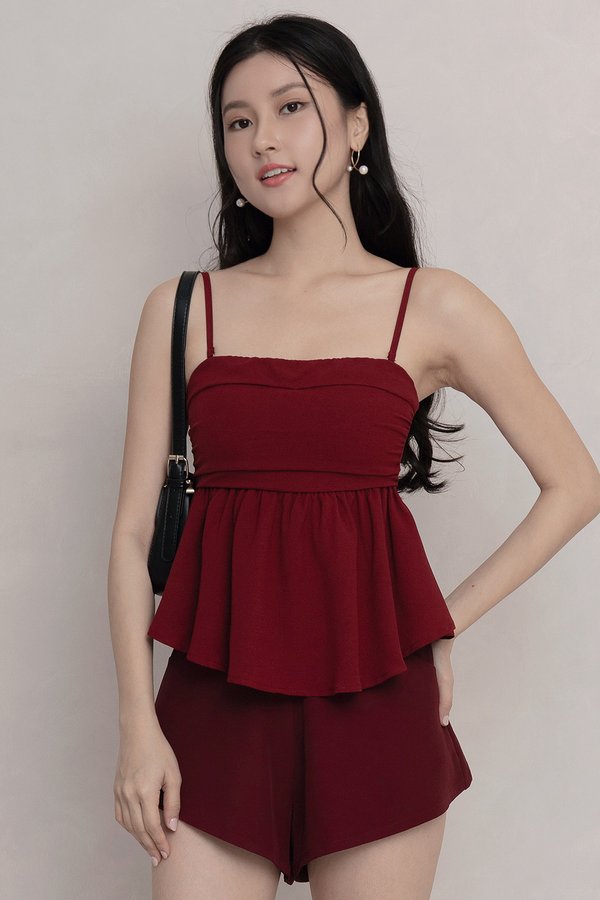 Dessa Padded Top Cherry Red
