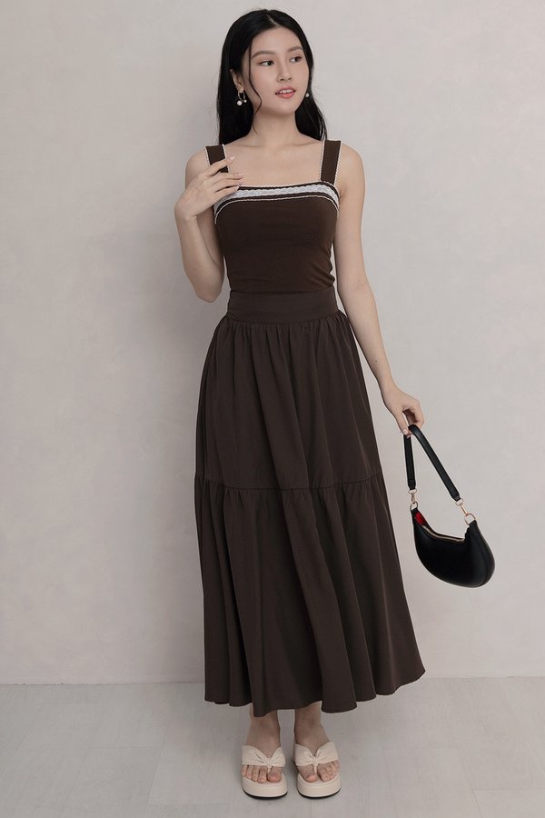 Malida Padded Top Dark Cocoa *PLUSH*