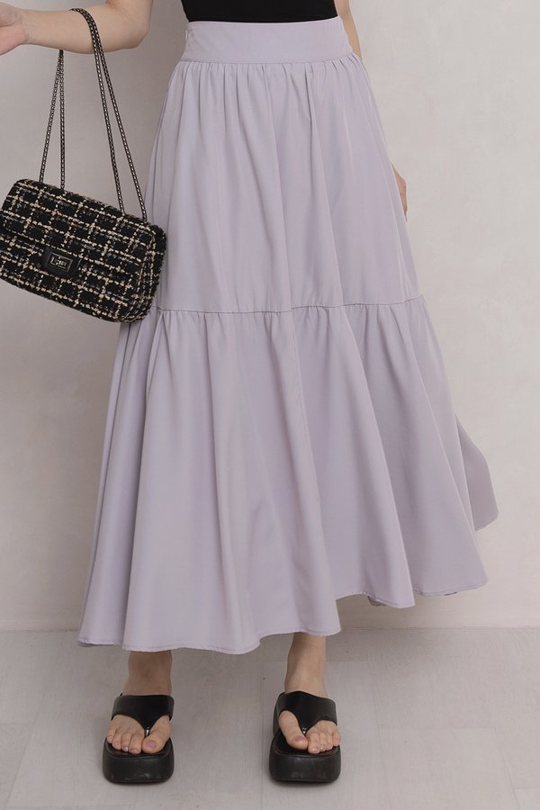 Brie Tier Skirt Muted Lilac
