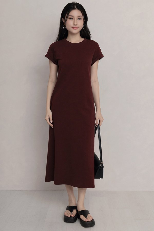 The Essential Dress (Petite) Maroon